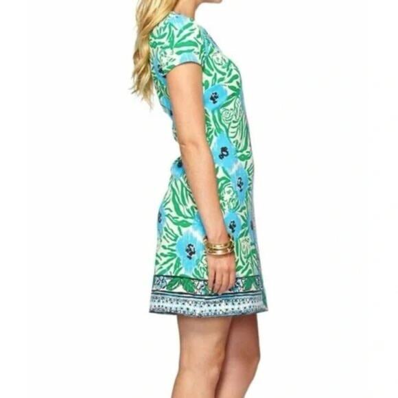 Lilly Pulitzer Layton Shift Dress in Sea Oat Ikat Sz.S - Picture 3 of 15